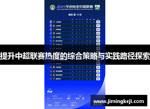 提升中超联赛热度的综合策略与实践路径探索