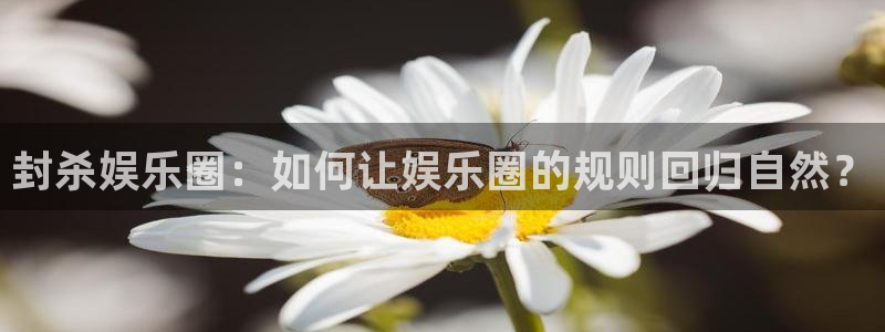 星辉平台预测在线预测：封杀娱乐圈：如何让娱乐圈的规则回归自然？