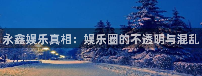 壹号大舞台：永鑫娱乐真相：娱乐圈的不透明与混乱